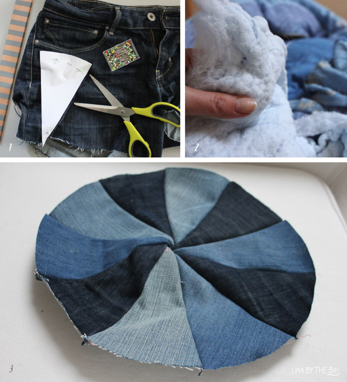 Diy jeans pillow Lina by thebay 2